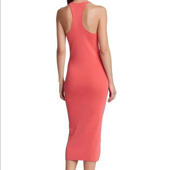 A.L.C Marc Midi Dress in Guava - Picture 2 of 4